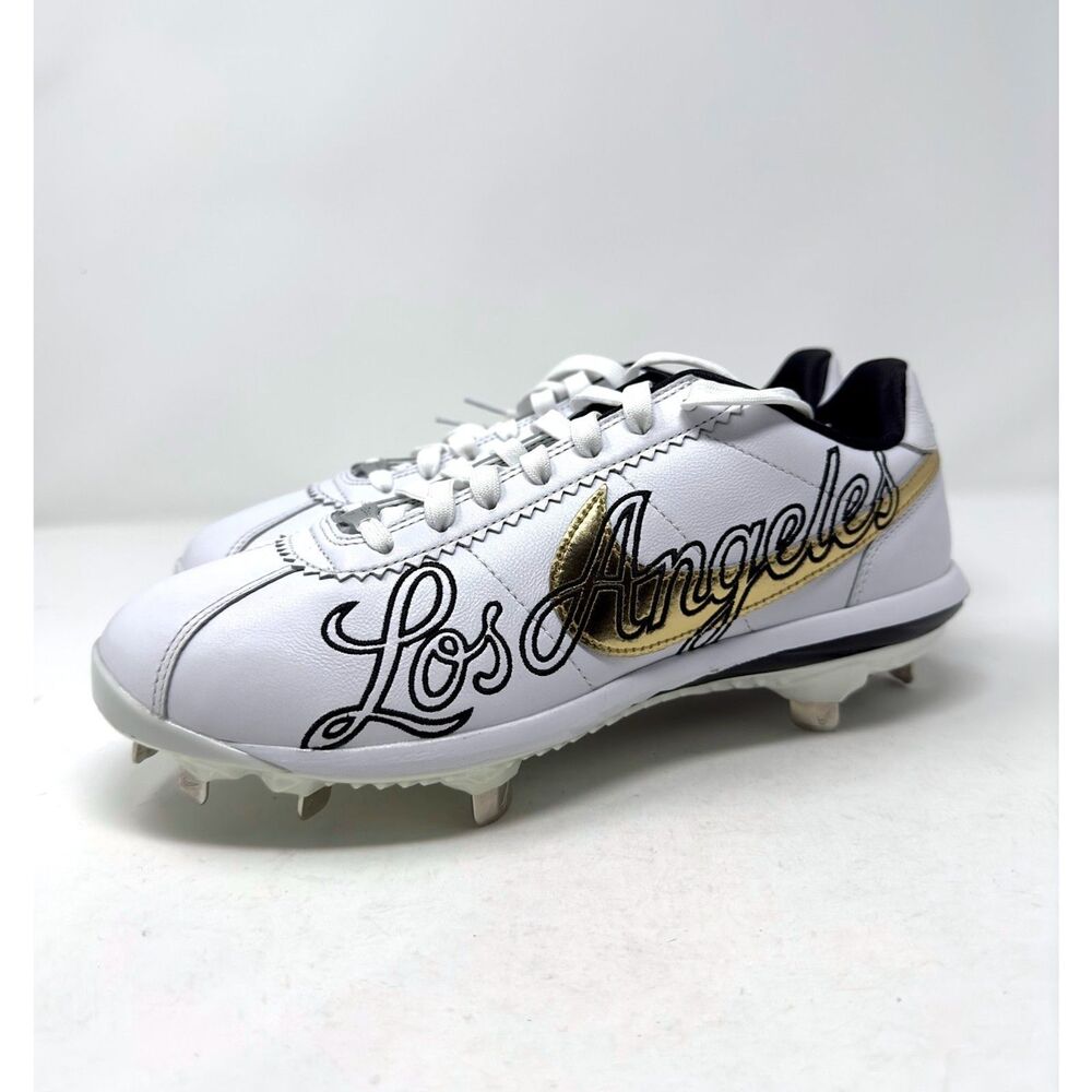 Nike Lunar Cortez BSBL Los Angeles White CV5565-101 Baseball cleats men's 9 NEW